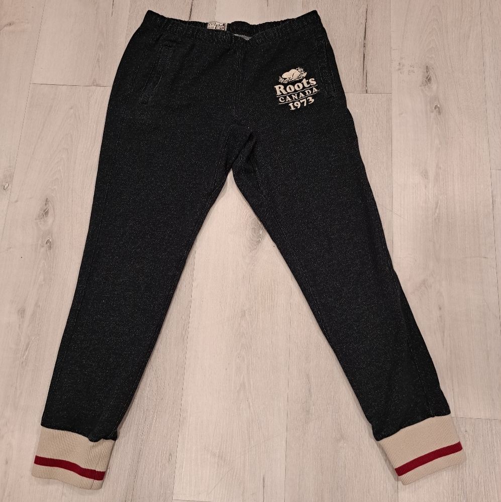 Roots Kids Black Jogger Pants